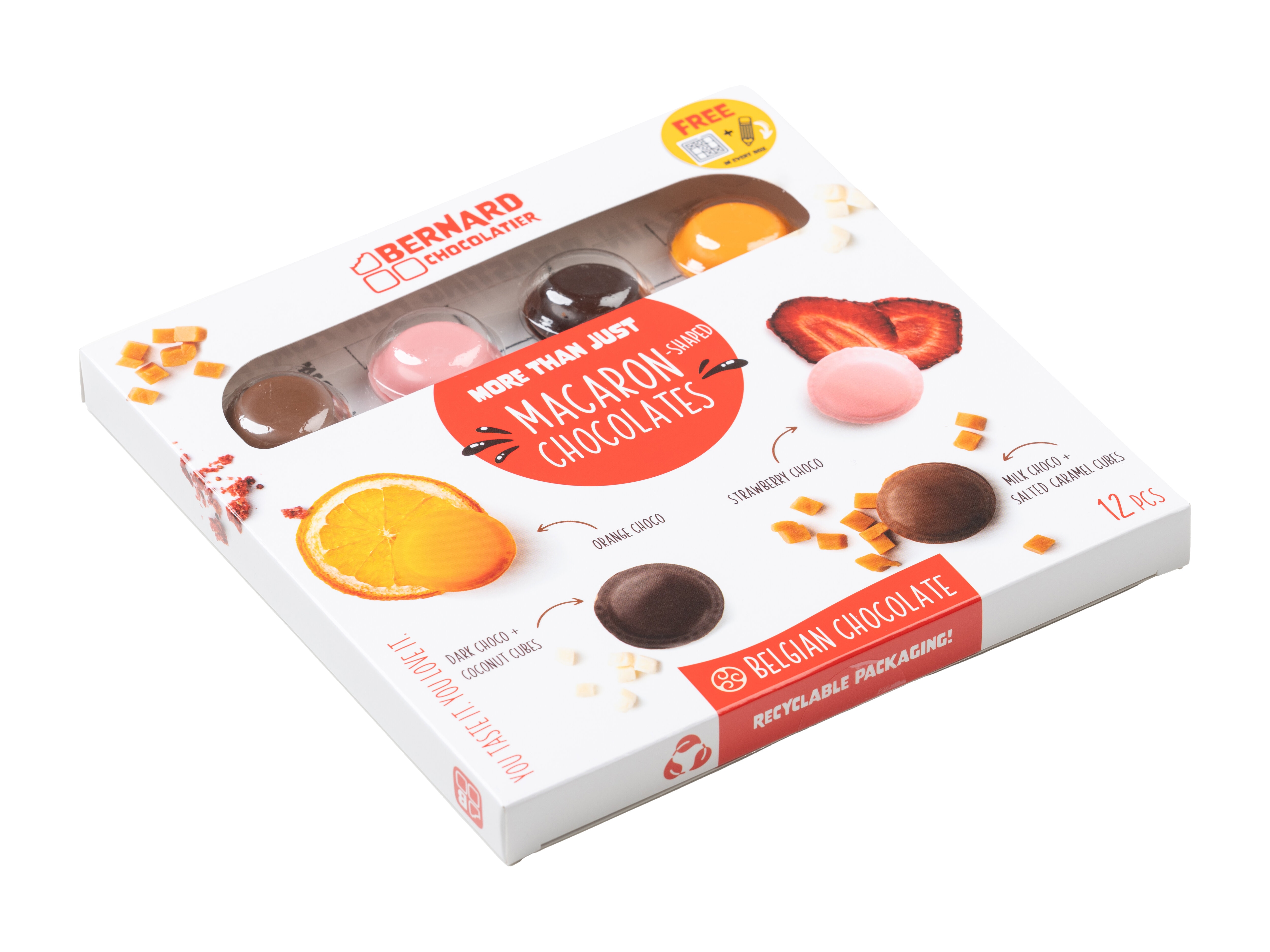 Macarons sjokoladekonfekt