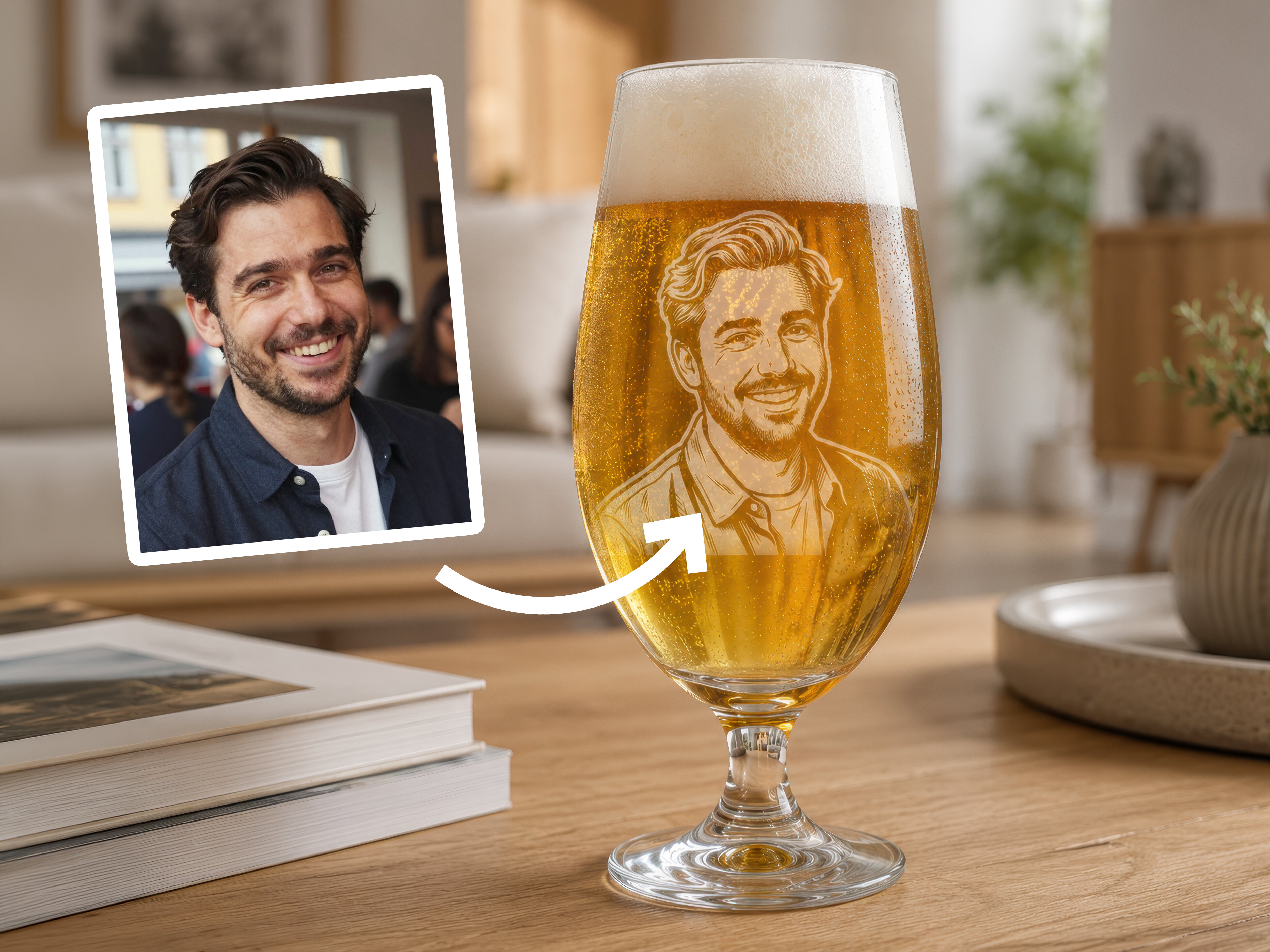 Spiegelau Bierglas mit Gravur  – Eigenes Foto