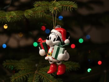 Joulukuusenkoriste Minni Hiiri Vintage Joulupukki