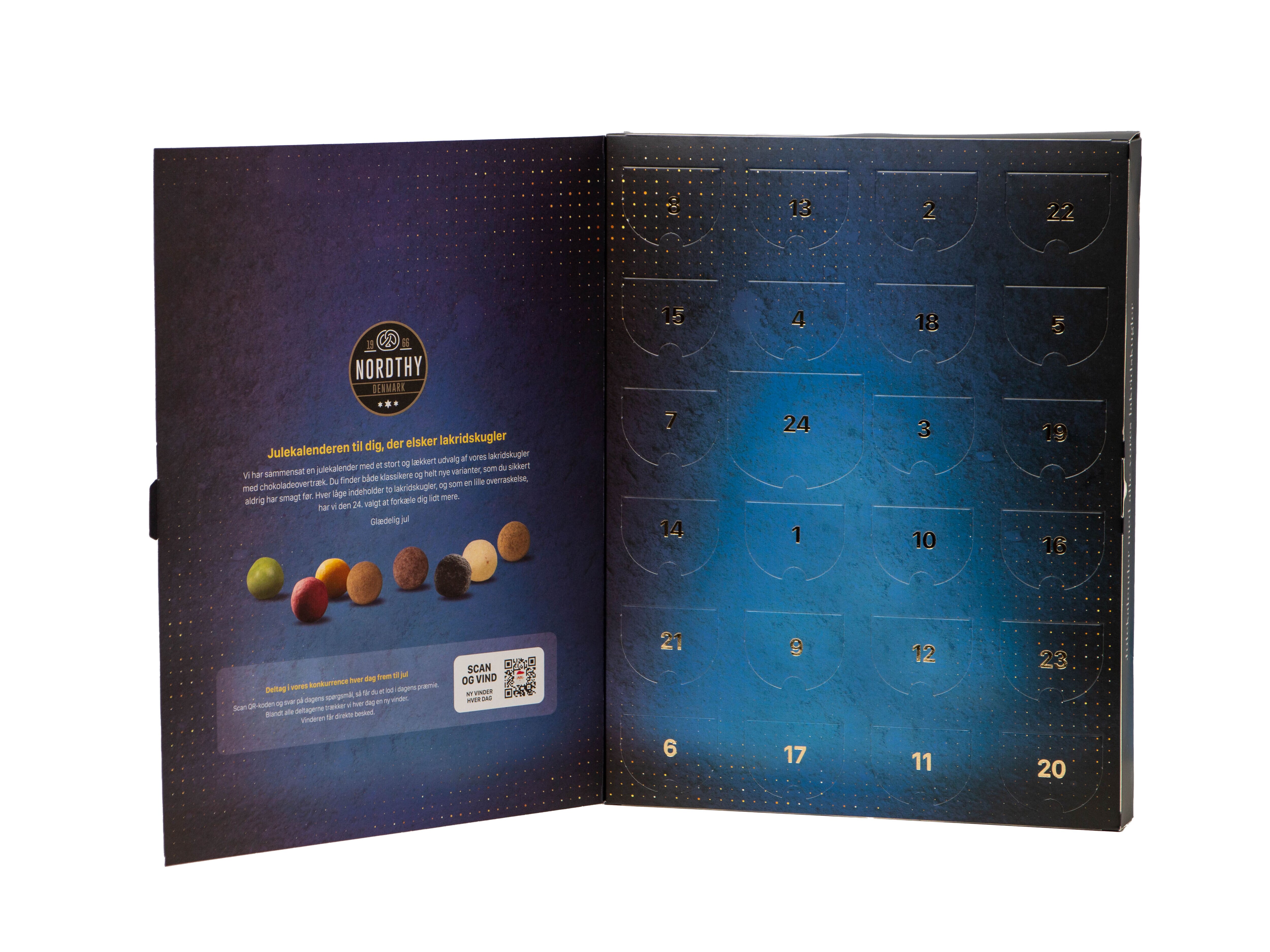 Julekalender med Lakridskugler fra Nordthy