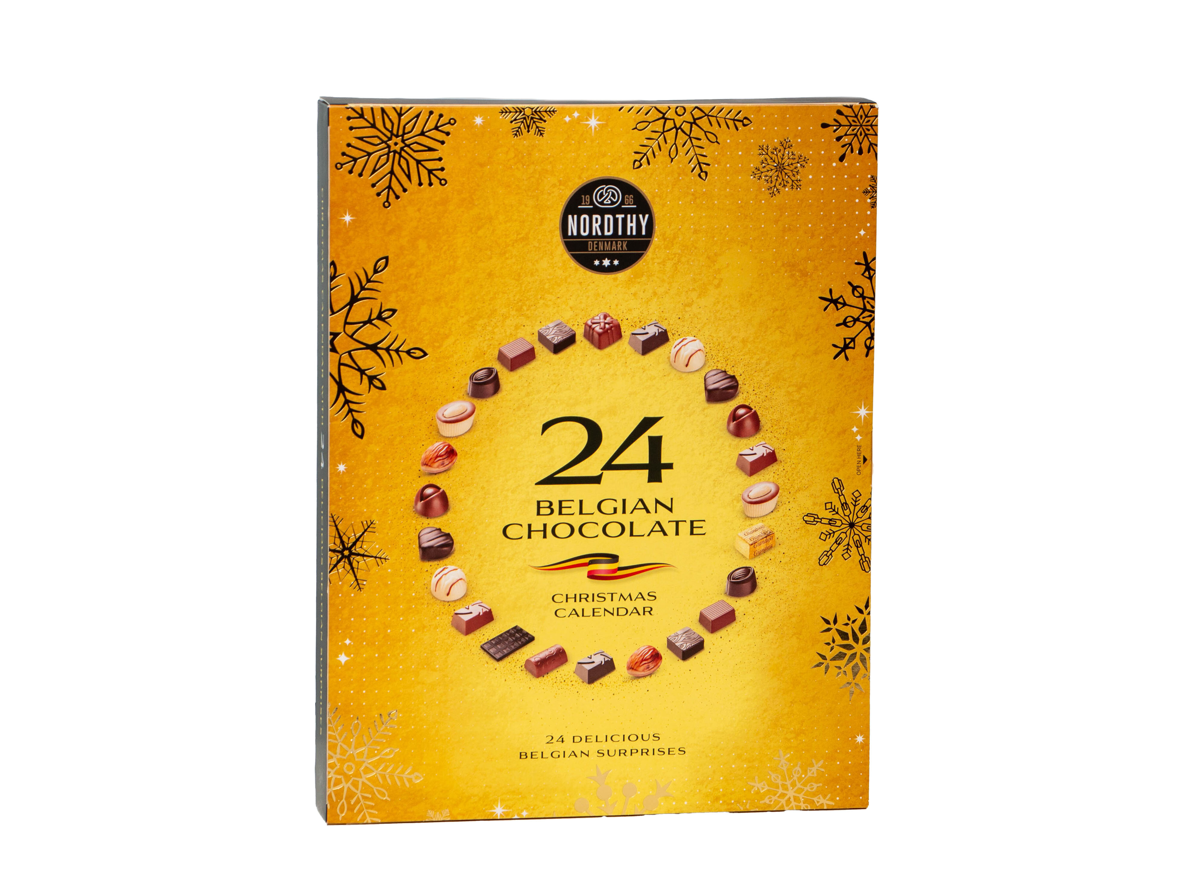 Adventskalender med Belgisk Choklad från Nordthy