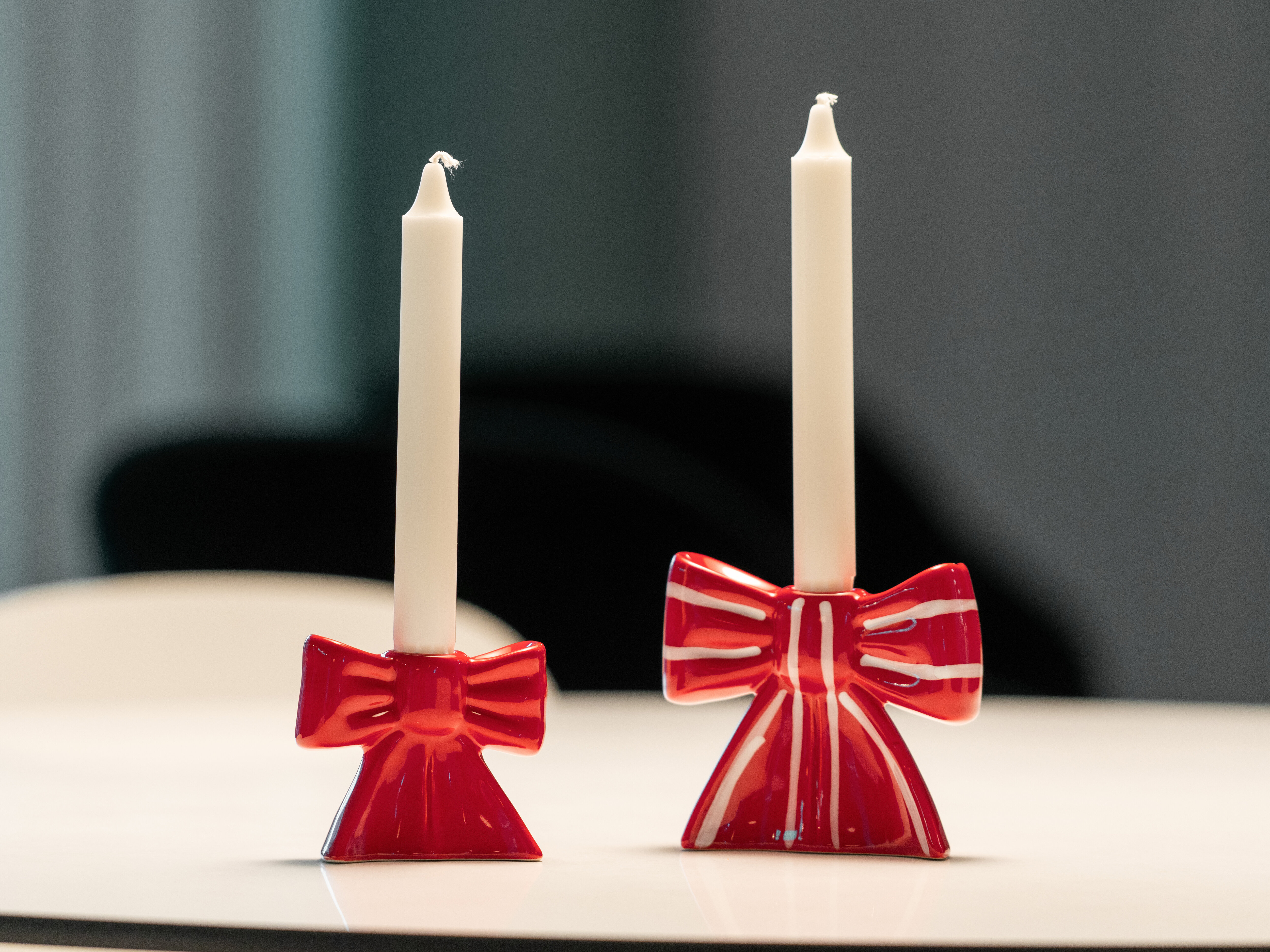 Schleifen-Kerzenhalter