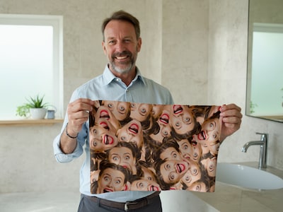 Håndkle med eget bilde - multiface