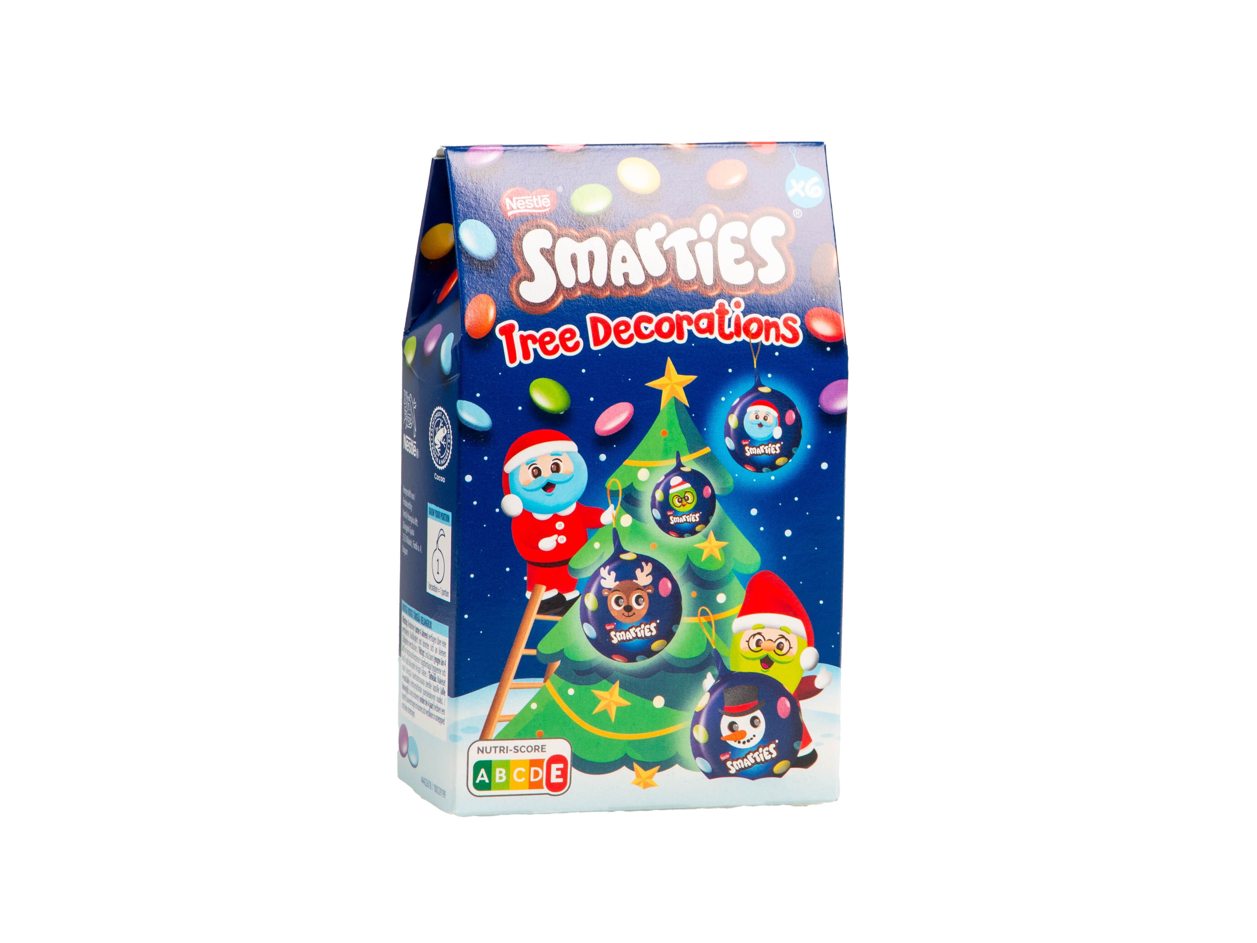 Smarties Weihnachtsbaumkugeln 6er-Pack