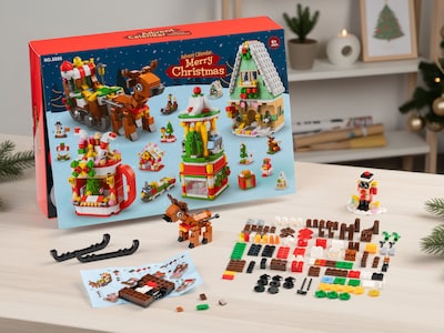 Julekalender med Byggeklodser