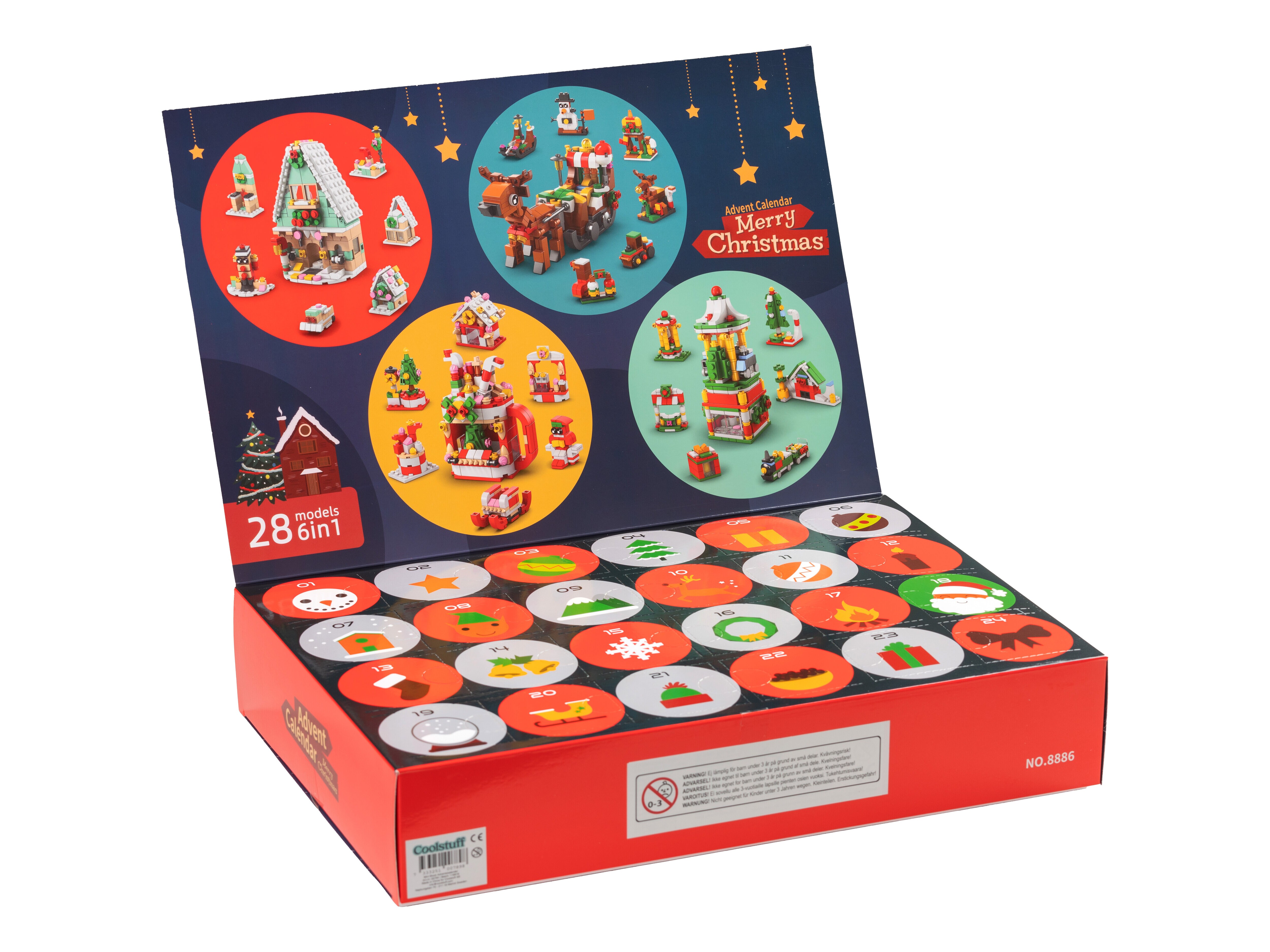 Julekalender med Byggeklodser