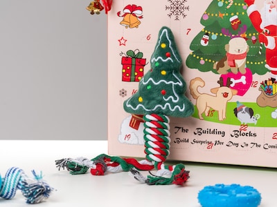 Adventskalender med Hundleksaker