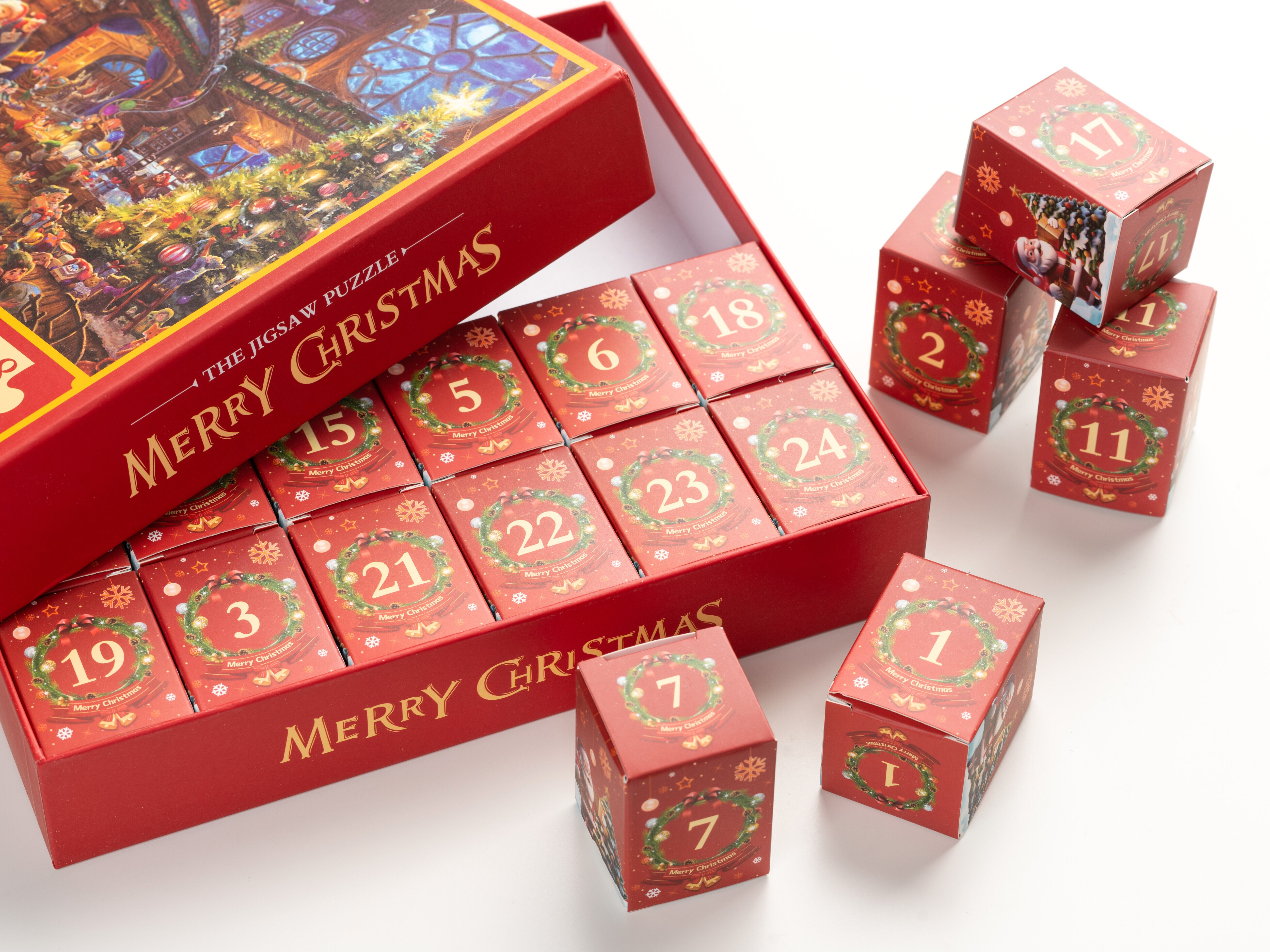 Puslespil Julekalender (1008 Brikker)
