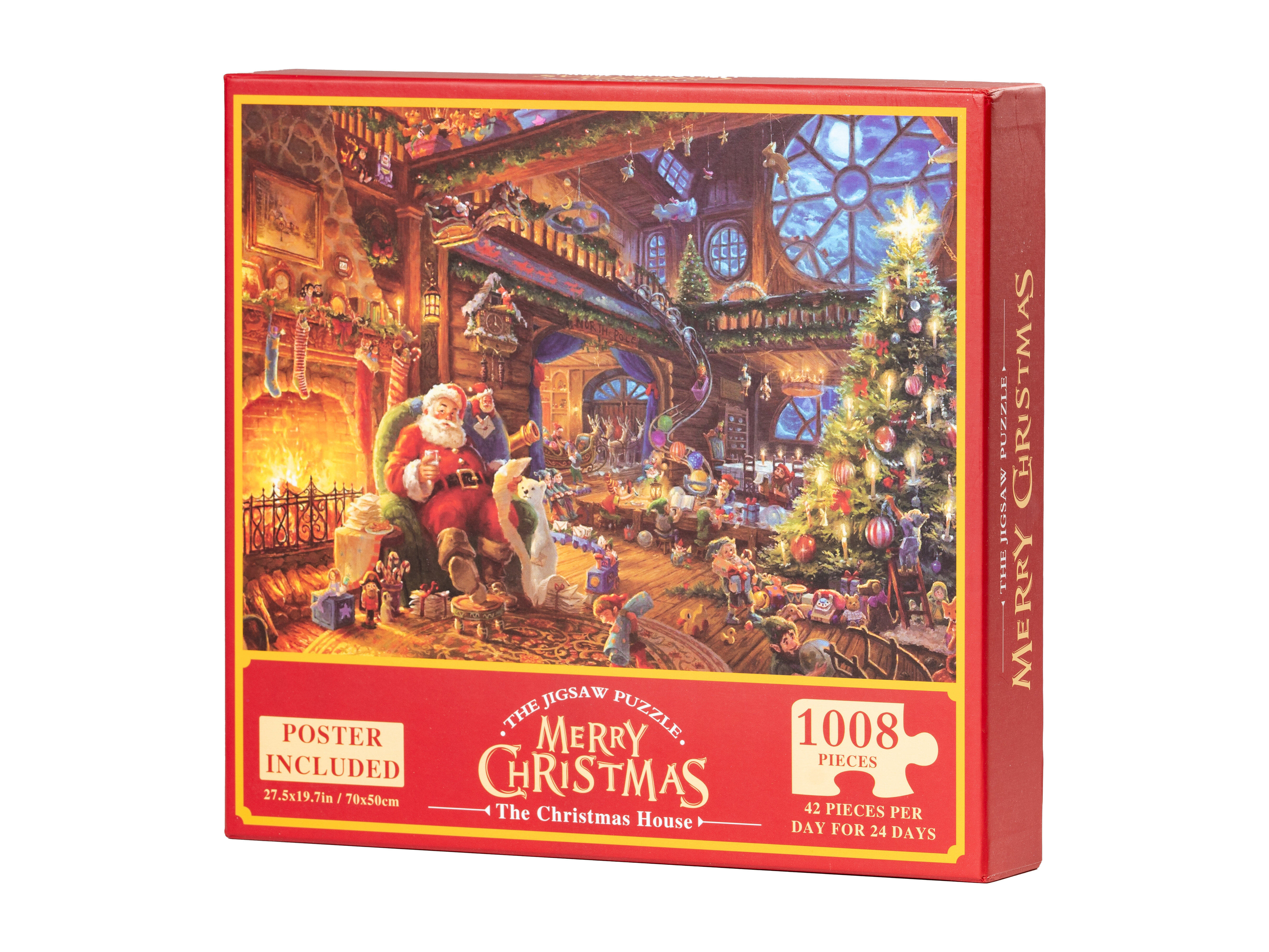 Pusselkalender – julmotiv, 1 008 bitar