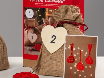 Adventskalender mit Bastelspaß: Häkeln
