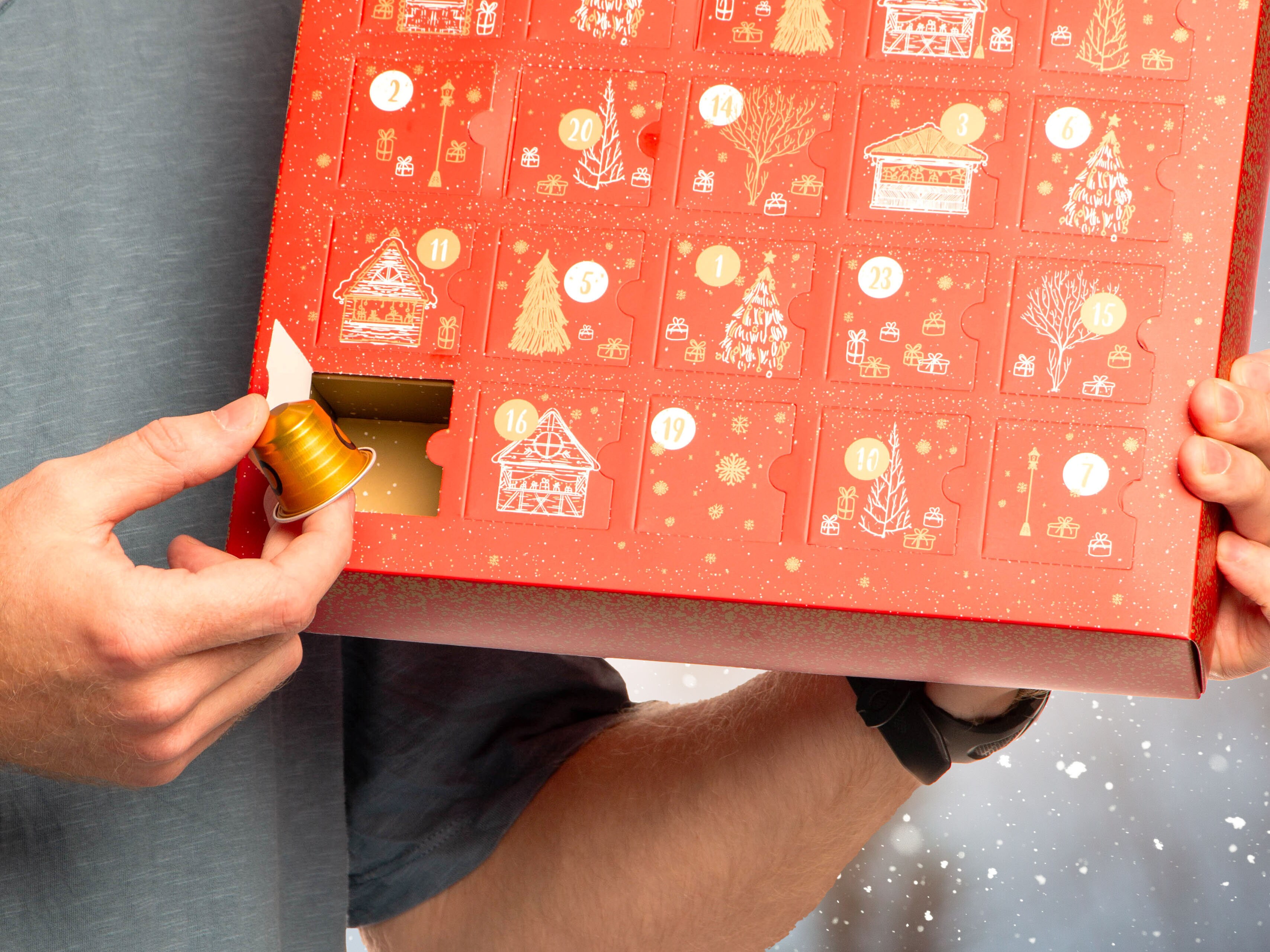 Adventskalender med Kaffekapslar