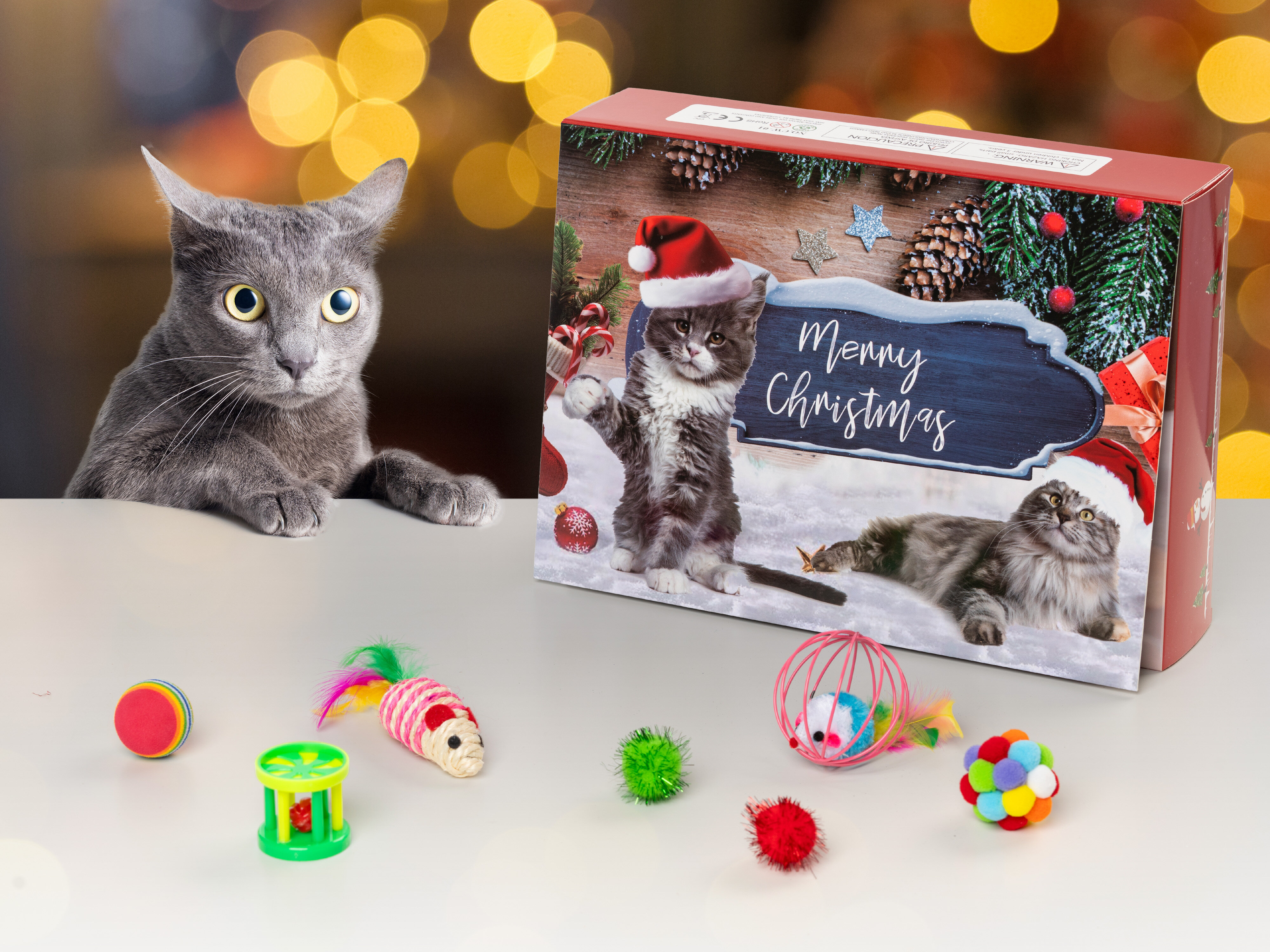 Julekalender med katteleker