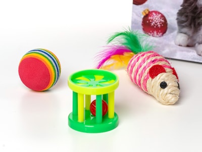 Adventskalender mit Katzenspielzeug