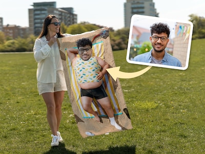 Håndkle med eget foto - Morsomt trykk