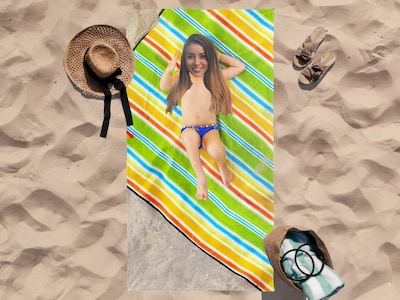 Håndkle med eget foto - Morsomt trykk