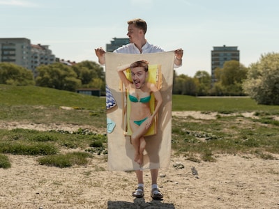 Håndkle med eget foto - Morsomt trykk