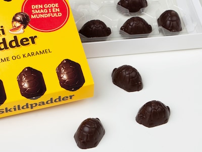 Toms Mini Sköldpaddor Mörk Choklad 120 gram