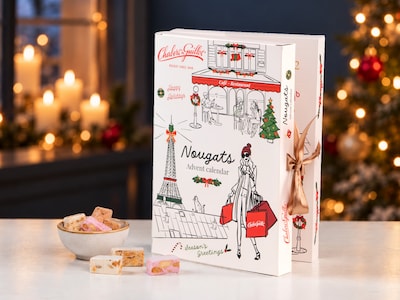 Julekalender med fransk nougat - Chabert & Guillot
