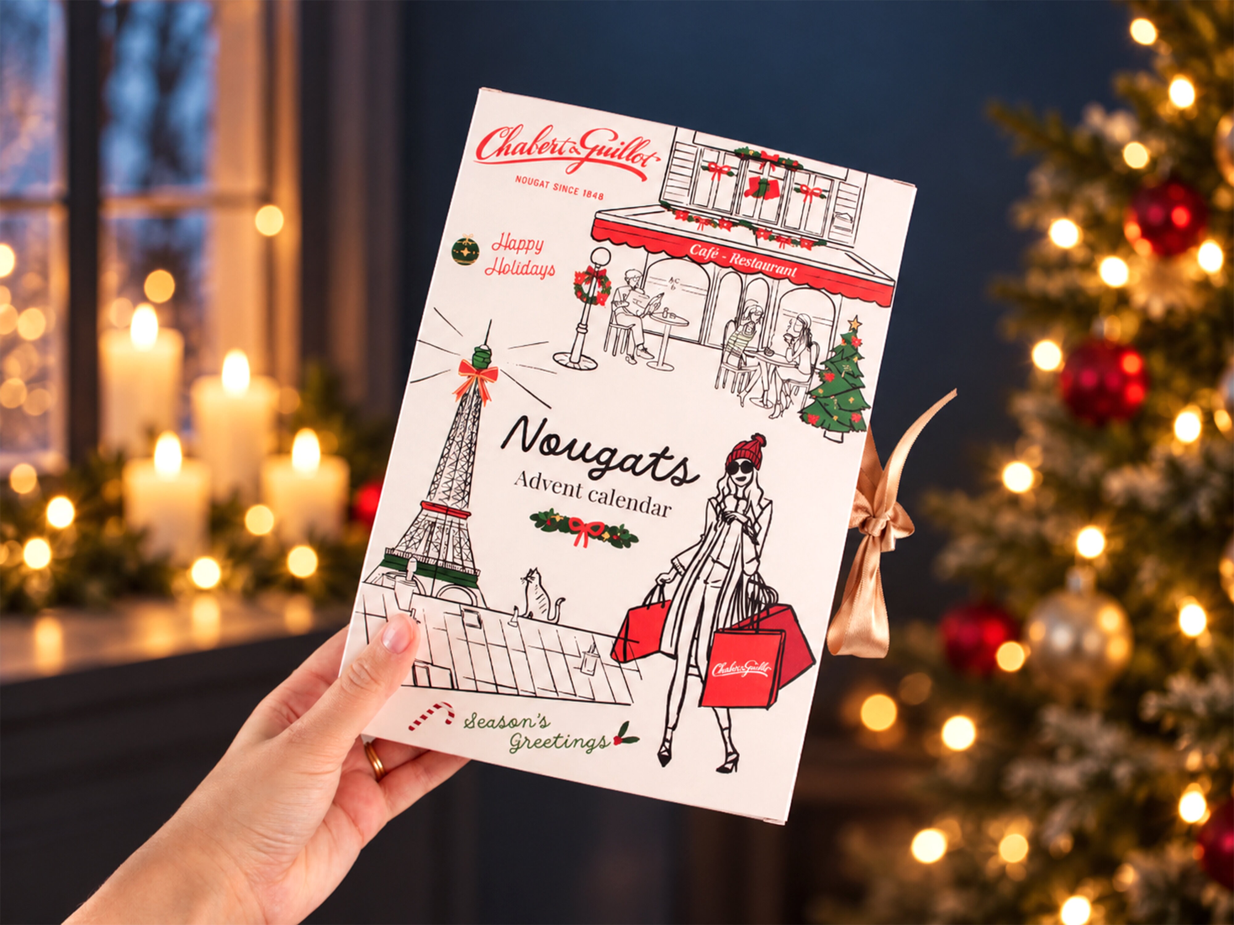 Julekalender med fransk nougat - Chabert & Guillot