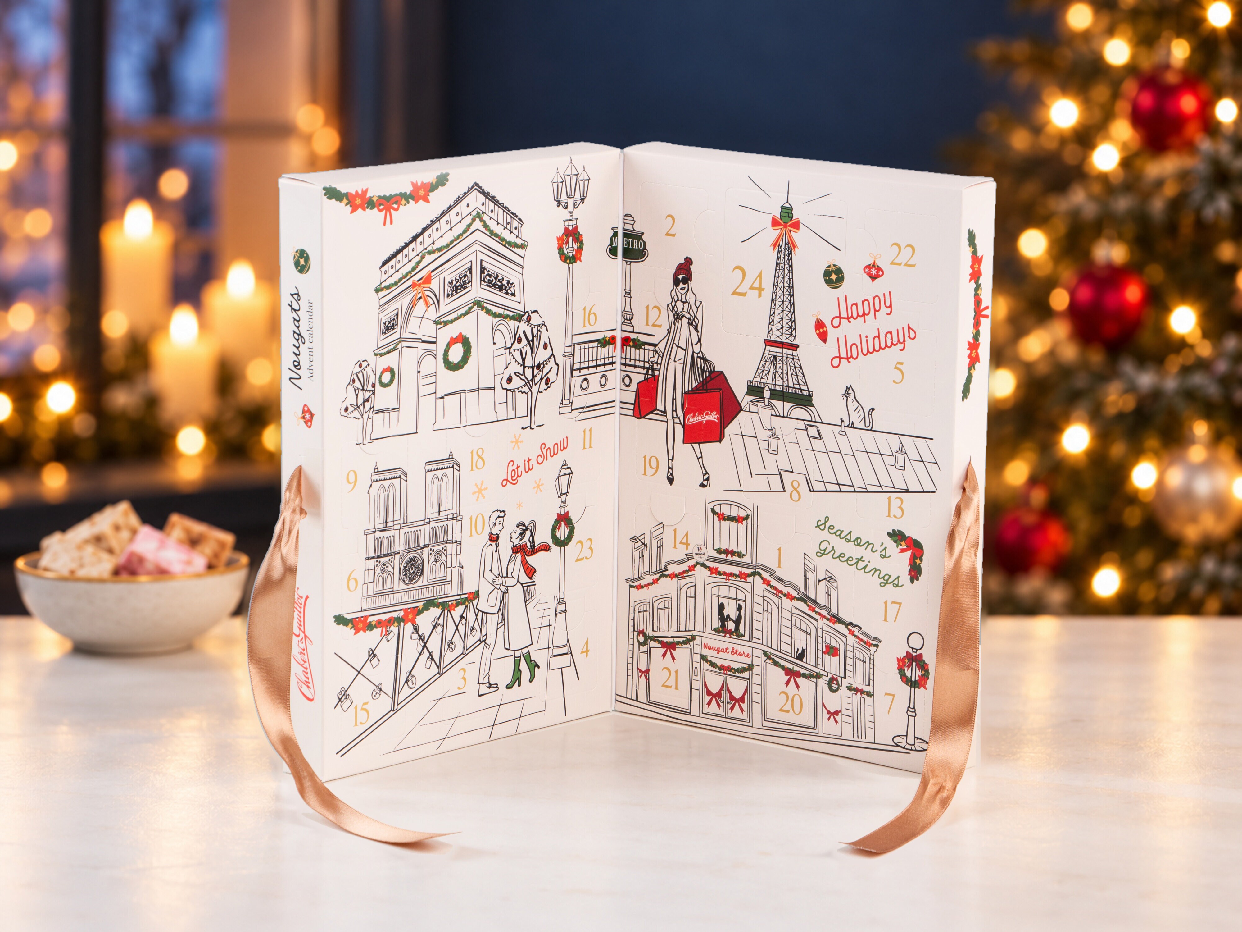 Julekalender med fransk nougat - Chabert & Guillot