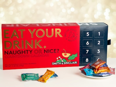Julekalender med Cocktailvingummi til Voksne - Smith & Sinclair