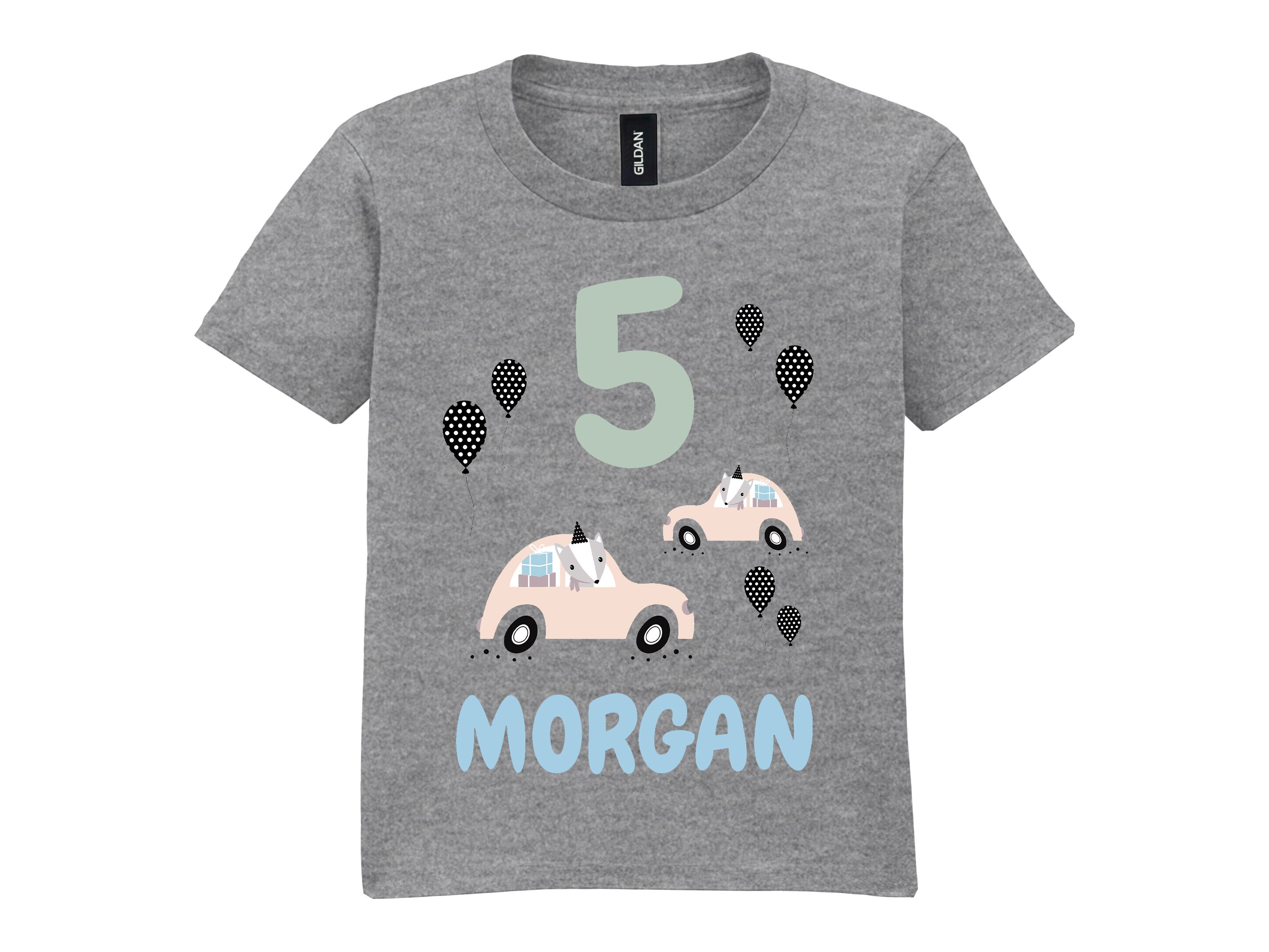 T-shirt till Barn med Egen Text - Födelsedagsmotiv