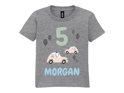 T-shirt till Barn med Egen Text - Födelsedagsmotiv