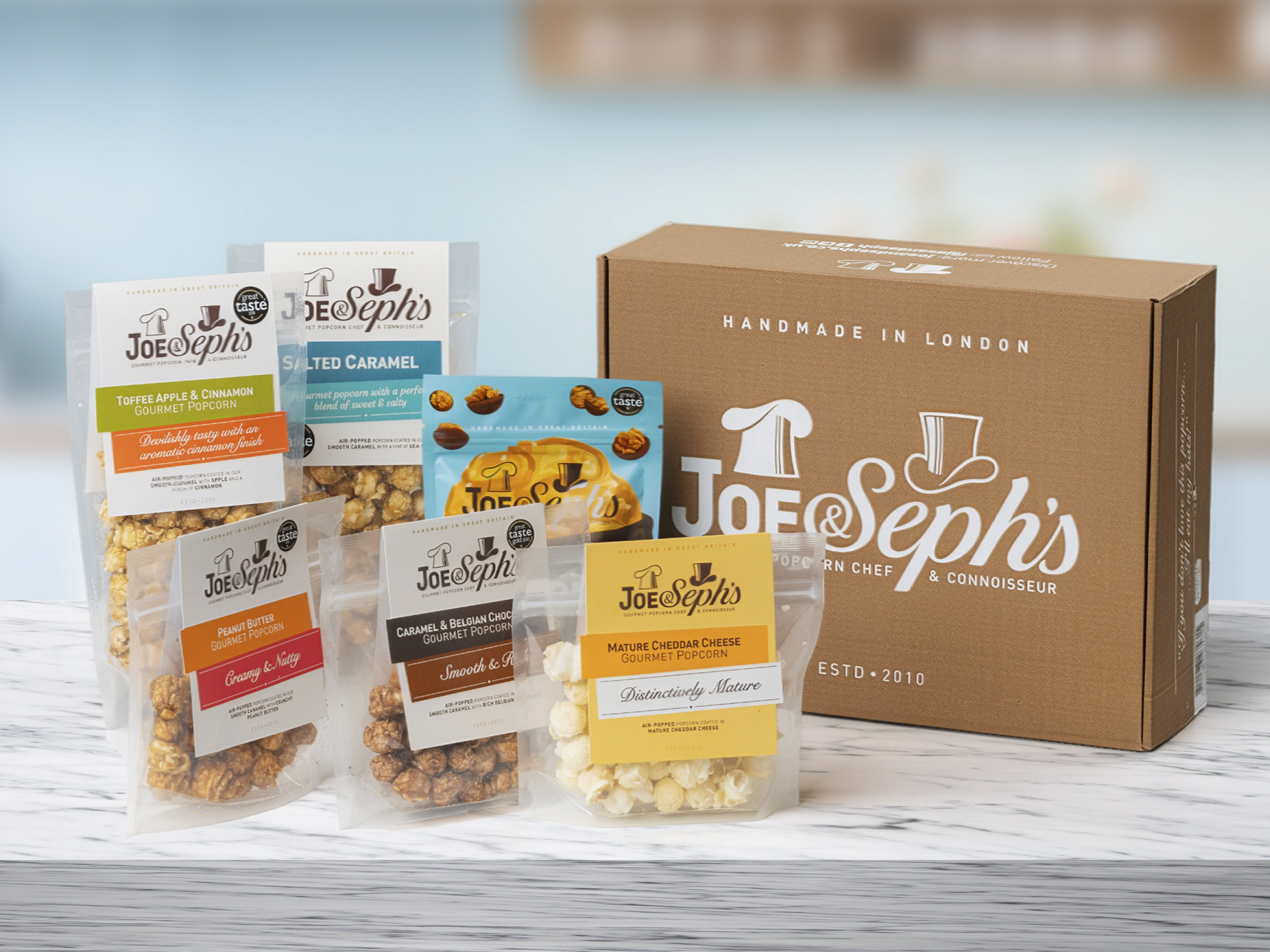 Presentlåda med Popcorn - Joe & Seph’s