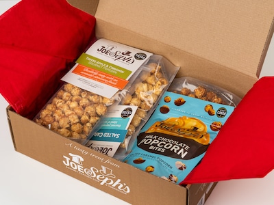 Gaveeske med popcorn - Joe & Seph’s