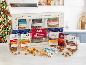 Christmas Selection Gaveæske med Popcorn - Joe & Seph's