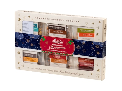 Christmas selection gaveeske med popcorn - Joe & Seph’s