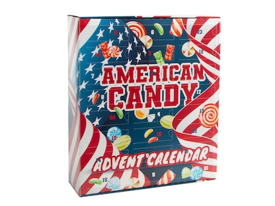 Adventskalender med USA-godis