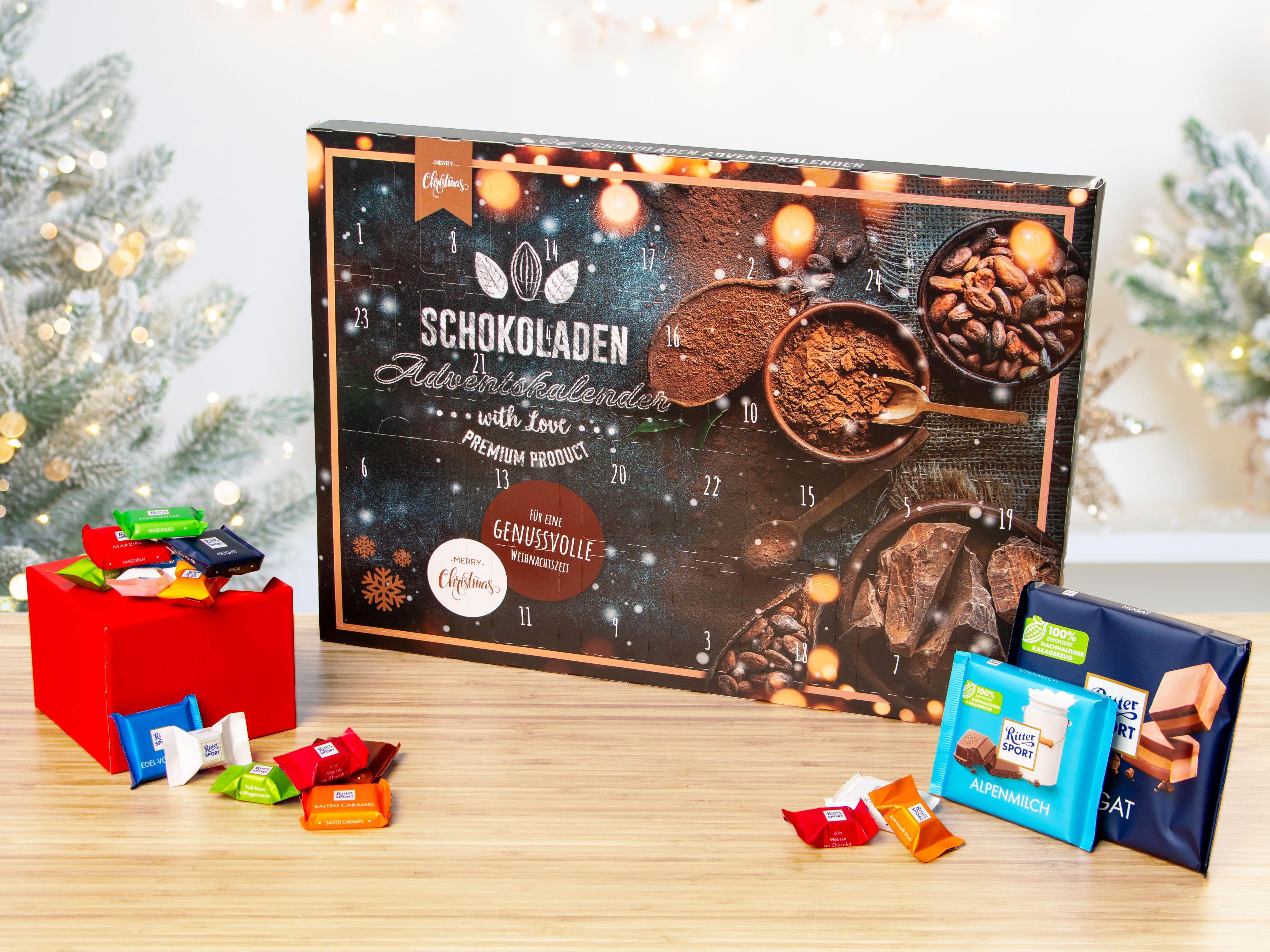 Ritter Sport chokoladejulekalender
