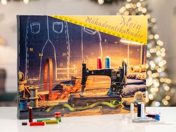 Adventskalender mit Nähzubehör