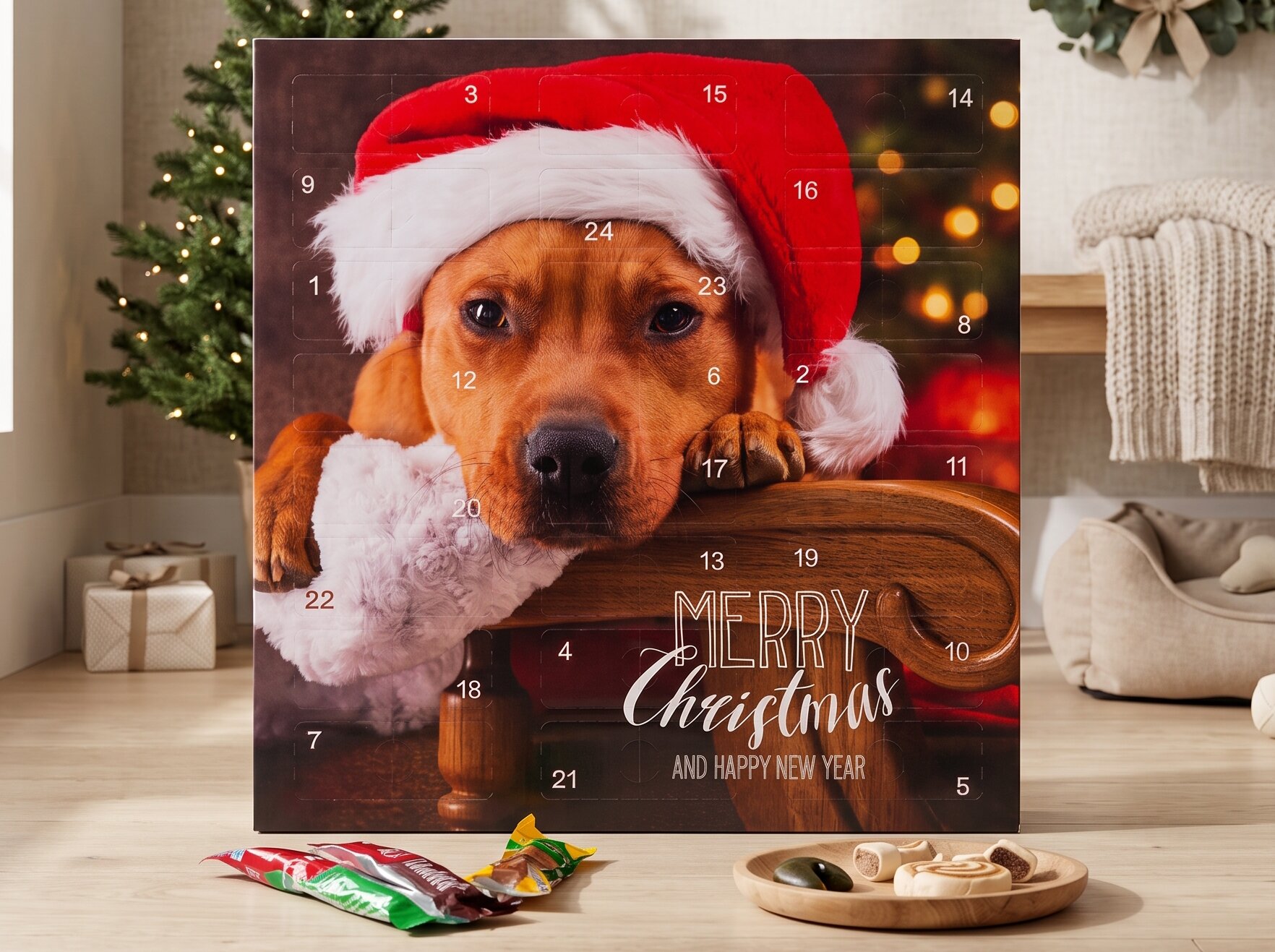 Adventskalender mit Hundeleckerlis