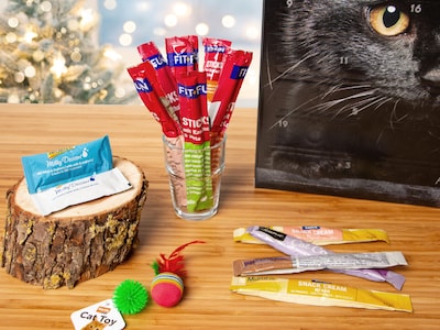 Julekalender med kattegodteri