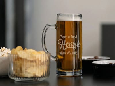 Ølseidel med gravering - egen tekst