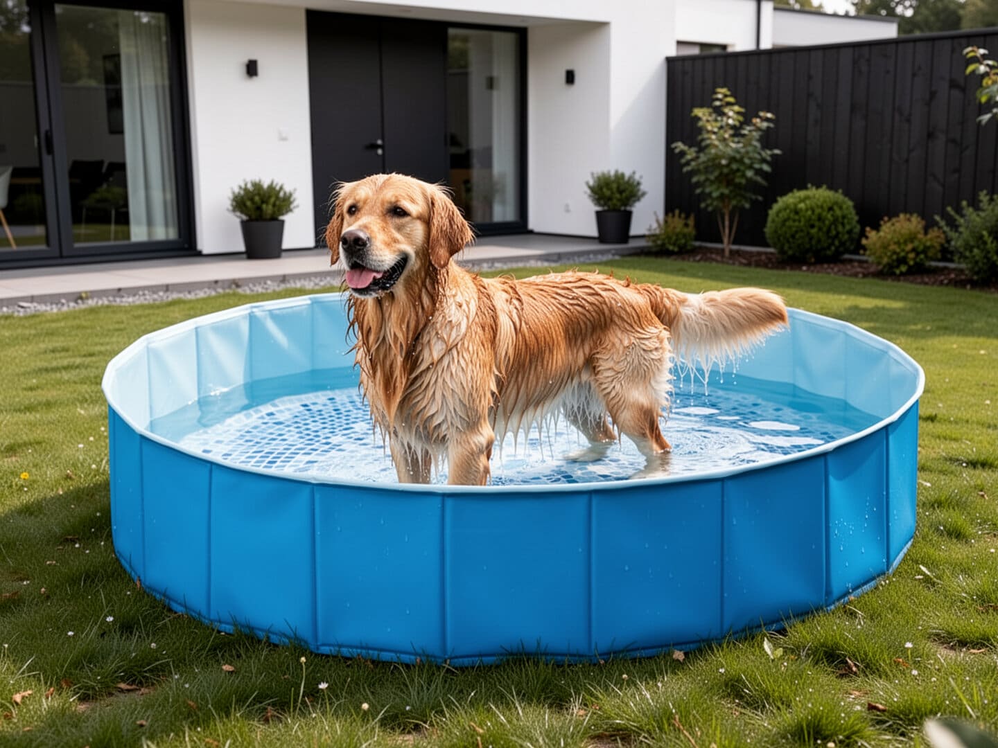 Sammenleggbart hundebasseng fra Intex