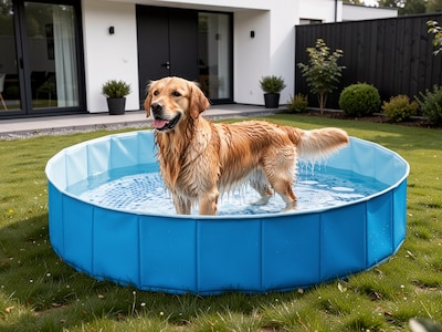 Sammenleggbart hundebasseng fra Intex