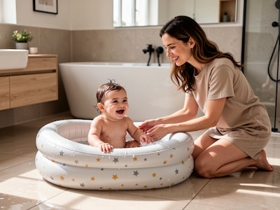 Oppblåsbar badebalje til baby fra Intex