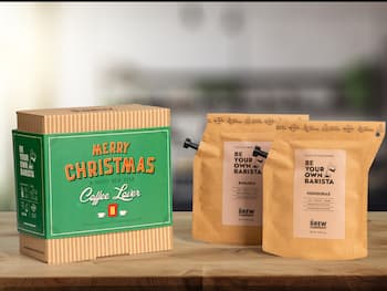 Grower's Cup Merry Christmas Presentask med Kaffe