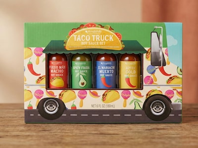 Lahjapakkaus Taco Truck Hot Sauce Set - Thoughtfully