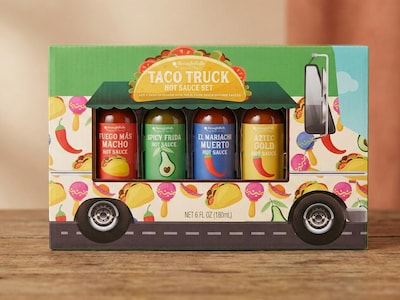 Lahjapakkaus Taco Truck Hot Sauce Set - Thoughtfully