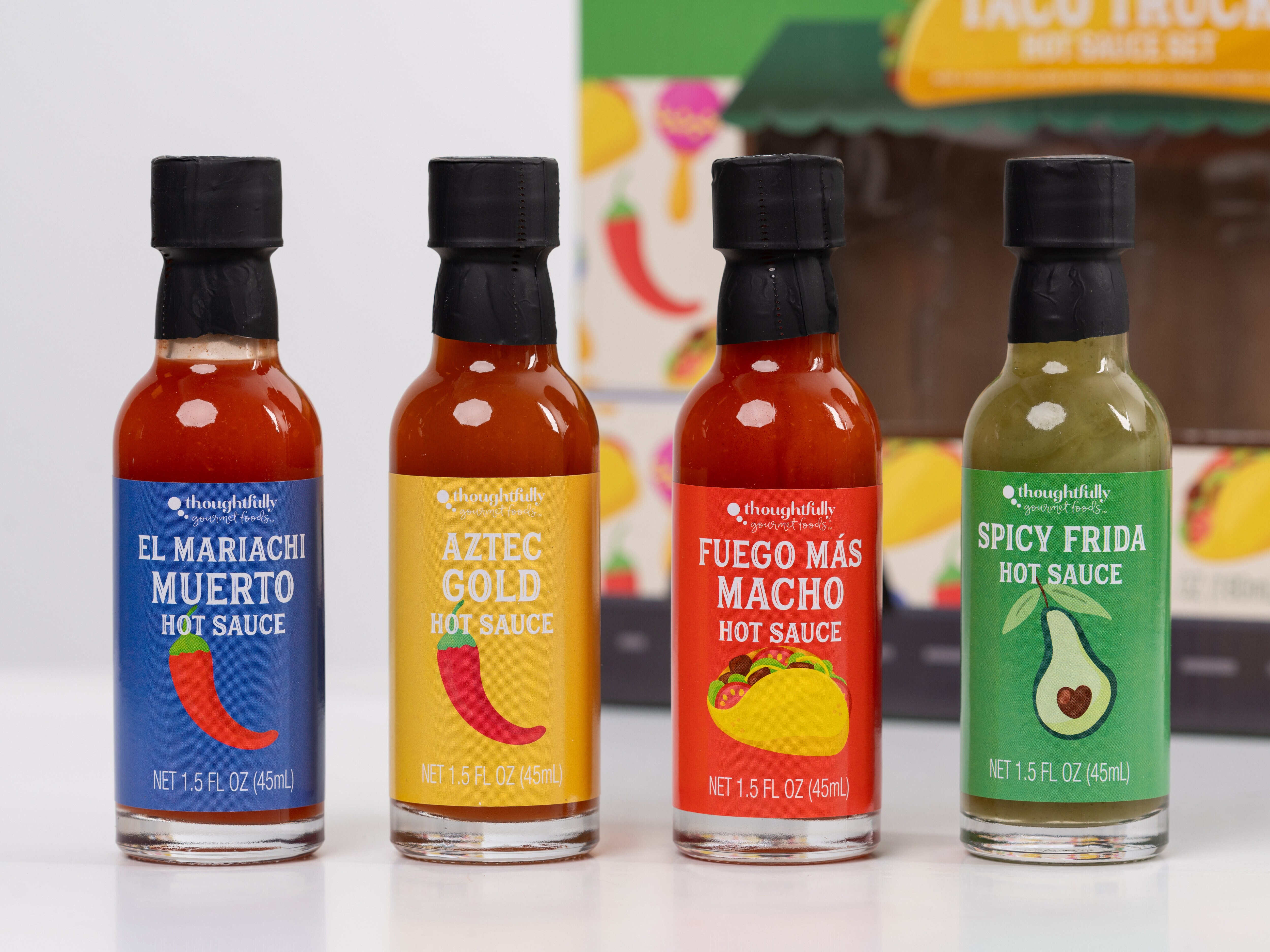 Lahjapakkaus Taco Truck Hot Sauce Set - Thoughtfully