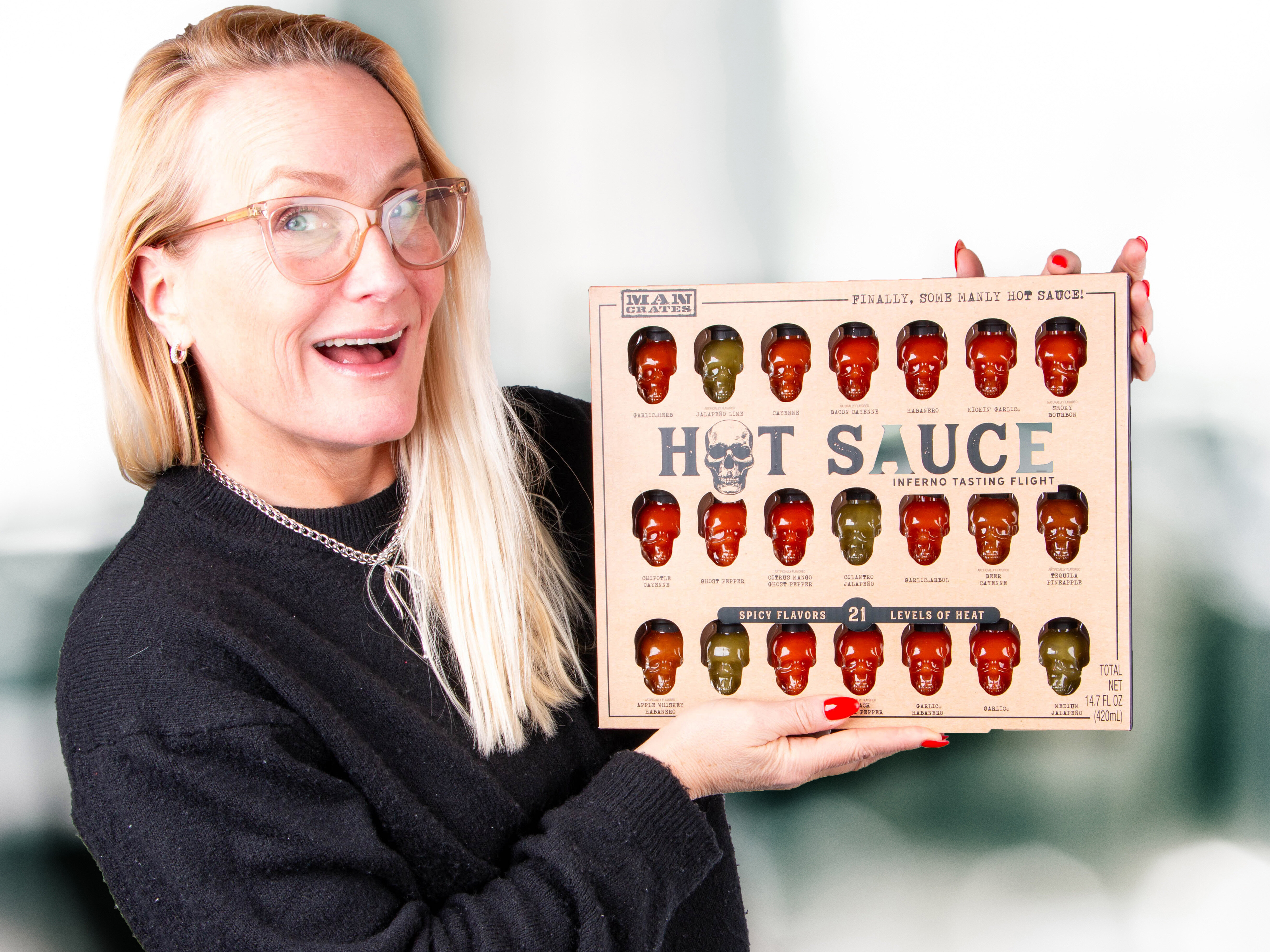 Presentlåda med Starka Såser: Inferno Tasting Flight - Thoughtfully