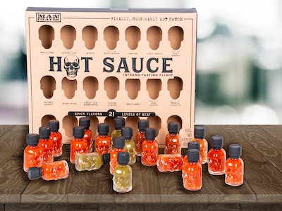 Presentlåda med Starka Såser: Inferno Tasting Flight - Thoughtfully