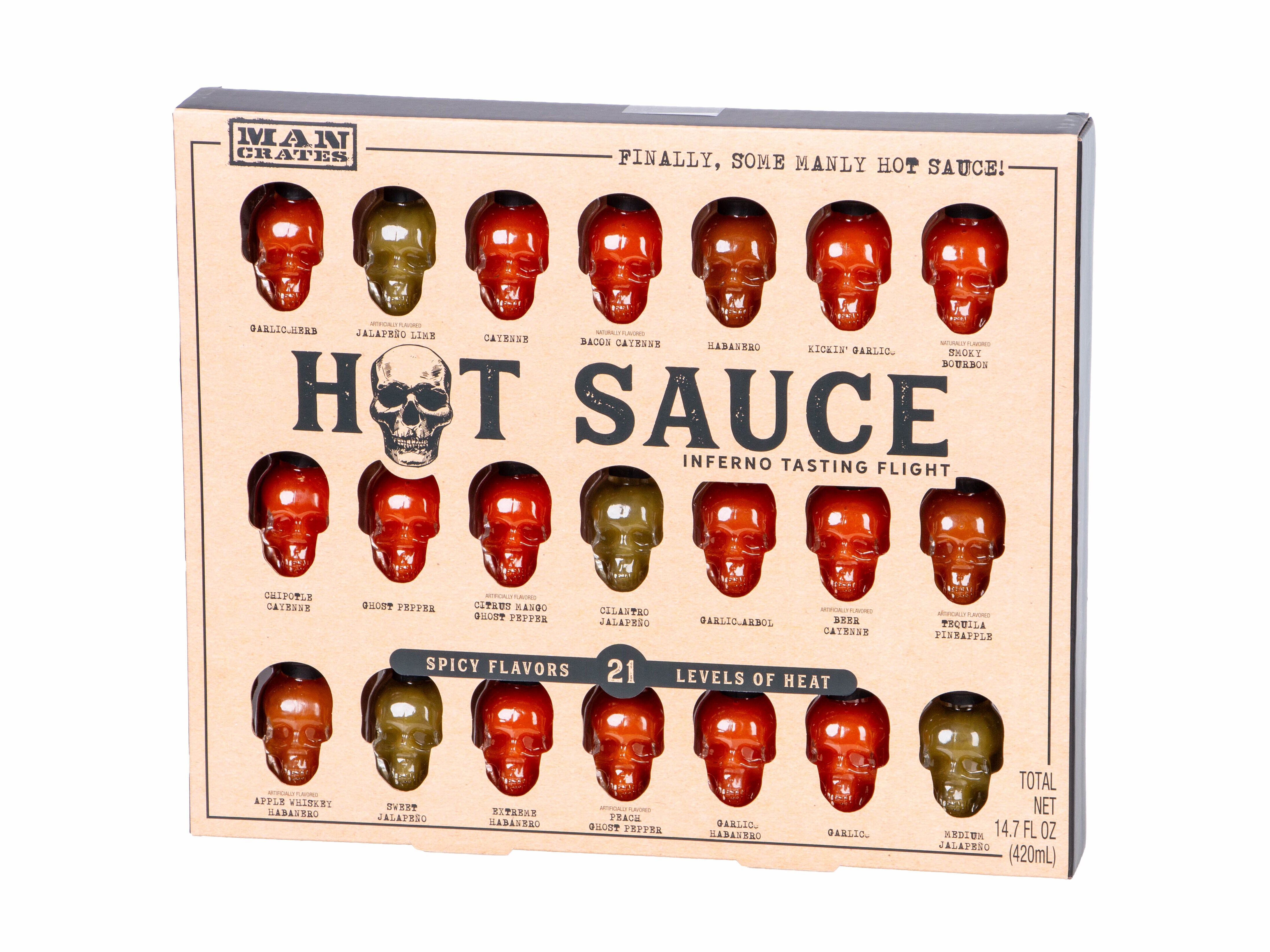 Presentlåda med Starka Såser: Inferno Tasting Flight - Thoughtfully