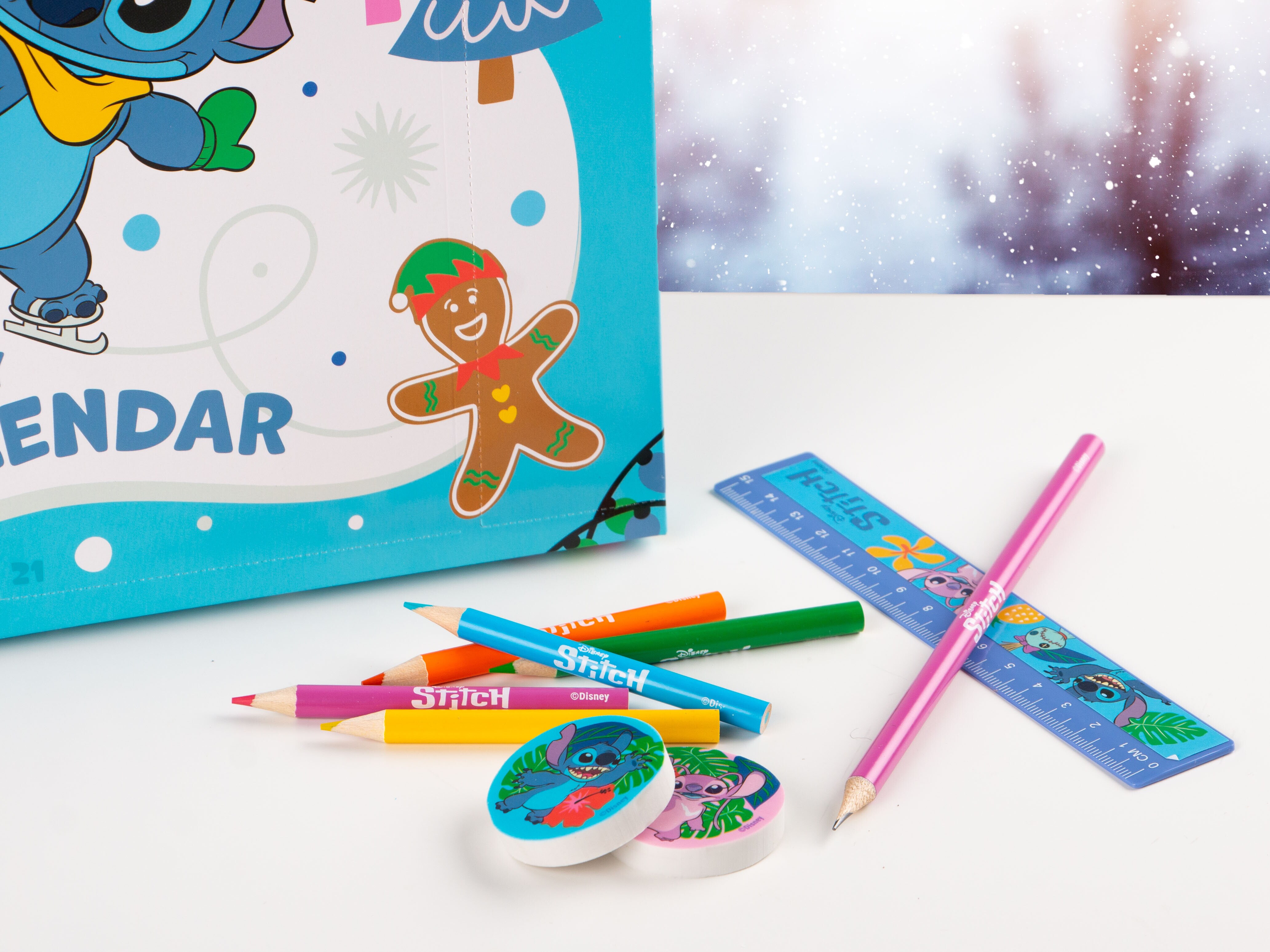 Stitch julekalender skrivesaker