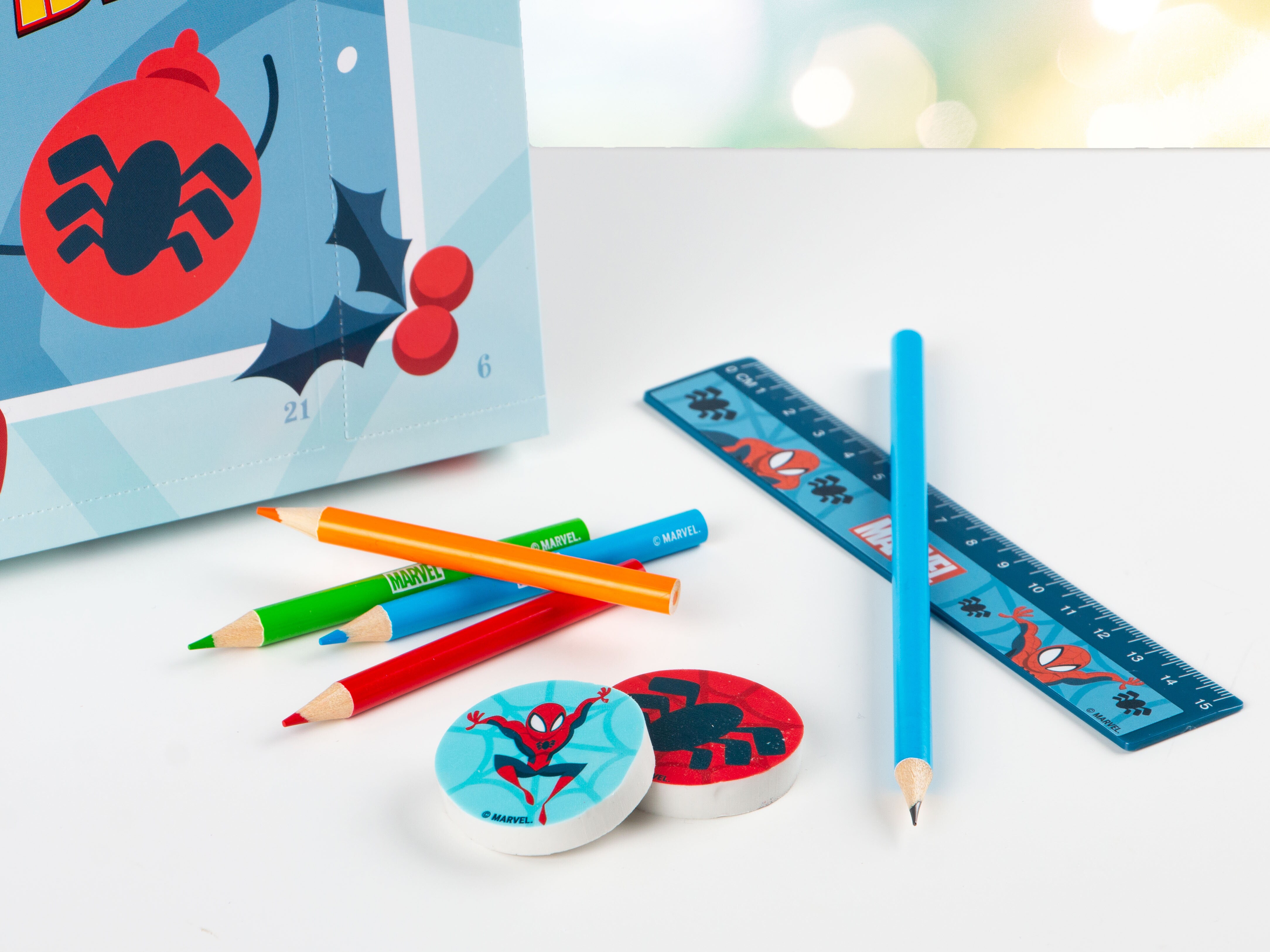 Spiderman Adventskalender Skrivtillbehör