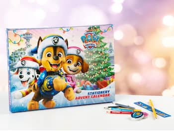 Paw patrol julekalender med skrivesaker